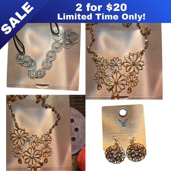 [Sale: 2 for $20!] FASHION JEWELRY BUNDLE - 4 Pieces New With Tags! - Picture 1 of 8